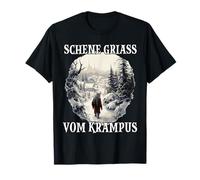 Masque Krampus Costume Krampus Kramperl Père Noël maléfique T-Shirt