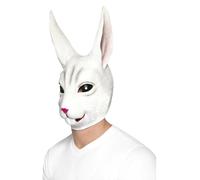 Masque Lapin De Pâques Smiffys En Latex Blanc Taille Unique 44570
