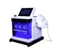 Masque LED Aqua Dermabrasion Hydra Soins de la peau du visage Nettoyage Bio RF Machine de beauté, Lifting du visage Rajeunissement de la peau Blanchiment Équipement de beauté