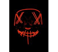 Masque LED rouge - Masque lumineux cool comme dans The Purge