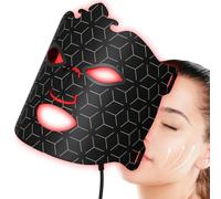 Masque LED visage et cou 7 couleurs Télécommande | 90 LED, 12 réglages de temps (5-60 min), rechargeable, tous types de peau, confortable, sûr, pour la maison