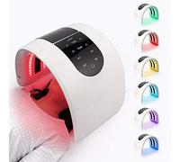 Masque LED Visage Luminothérapie 7 Couleurs Pour Les Soins de La Peau | Brume Hydratante, Pliable, écran tactile, 7 modes de lumière pour, design confortable pour la maison, le voyage et le yoga.