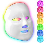 Masque led visage luminotherapie anti acné 7 Couleur Masque photonique pour le rajeunissement de la peau (beige)