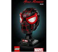 Masque LEGO de collection - Miles Morales - Noir et couleurs vives - Coffret tridimensionnel - Licence Marvel
