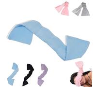 Masque lesté pour les yeux | Couverture des yeux relaxante | Masque de sommeil de voyage avec perles et coton | Masque de sommeil poids masque de sommeil pour homme et femme avec poids long et compact