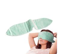 Masque lesté pour les yeux - Pression de 28,35 pouces | Peluche + Soie - Patch de relaxation pour dormir, méditer et voyager, soutient les dormeurs latéraux, les hommes et les femmes.