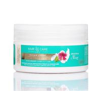 Masque lissant - Smooth & Shine - Raides, Ondulés, Bouclés, Frisés, Crépus - Soin Cheveux - Naturel - Fleur d’Hibiscus - Protéine de Soie - Activateur de boucles