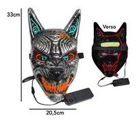 masque loup-garou halloween led - original cup mas-n68 Gris G
