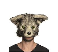 Boland Masque loup-garou peluche adulte - Noir - Taille Unique