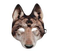Masque Loup Halloween Accessoires De Costume Animal Réaliste Léger