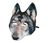 Masque Loup Mascarade Accessoires De Costume Animal Réaliste Léger