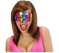 Masque Loup Multicolore - Adulte Multicolore G