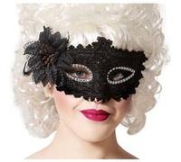 Masque Loup Noir Marquise Noir G