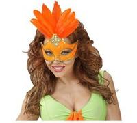 Masque Loup Orange Brésil - Adulte Multicolore G