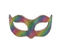 Boland 00227 - Masque pour les yeux multicolore pour les costumes, accessoire pour le carnaval ou la fête à thème, masque arc-en-ciel pour les costumes de carnaval