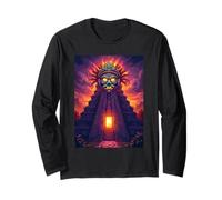 Masque Luchador Aztec Face El Santo Manche Longue