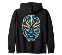 Masque Luchador électrique Lucha Libre Power Art Sweat à Capuche