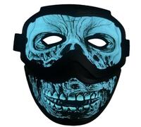 Masque Lumineux à LED Accessoire D'Halloween Rechargeable