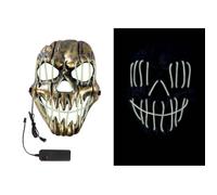Masque Lumineux Monstre - Adulte - PTIT CLOWN - 15004 - Masque Déguisement LED - 3 Modes d'éclairage - Halloween, Carnaval Taille unique