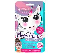 Masque magique Eveline Cosmetics Cleaning Fate Mask 3D, licorne mignon