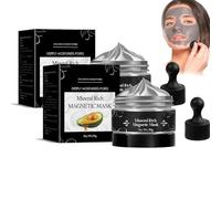 Masque magnétique nettoyant les pores, masque magnétique riche en minéraux, nettoyage en profondeur, adapté à tous les types de peau
