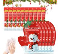 Masque Main Noël, 5 Paires Masque pour les Mains+10 Mini Creme Main, Creme Main Noel, Hydratant Rendre la Peau Plus Lisse, Cadeaux de Noel pour Famille, Amis et Vous-Même