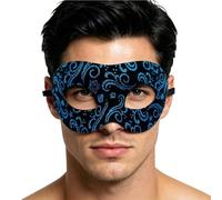 Masque Mascarade Pour Homme | Accessoire De Style Vénitien - Demi-Masque Vintage,pour Papa Mari Hommes Masculin Halloween Costume de Fête Bal de Mascarade Carnaval de Venise Bal de Promo et Cosplay