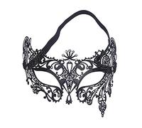 Masque Mascarade VéNitien Sexy Masque De Mascarade Sexy Noir Le Masque Sexy Diamant MéTal Noir Convient FêTe DéGuisement,Mariage,RepréSentation Sur ScèNe,Carnaval,Passerelle,FêTe De Mode