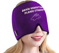 Masque Migraine/Bonnet Migraine à Gel Glacé pour un Refroidissement Durable, Thérapie Froid/Chaud, Soulagement Durable Contre Migraine, Tension, Stress, Gueule de Bois. Bonnet Anti-Migraine Inodore