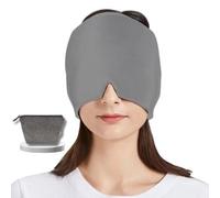 Masque Migraine Chaud et Froid | Bonnet Anti Migraine Miracle MINDTECK avec Poche Glace Gel intégré pour Relaxation Totale Anti Stress Adulte, Masque Yeux Froid, Idéal Masque de Nuit