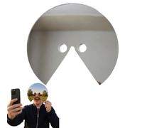 Masque Miroir Amusant, Ce Que Je Regarde, Miroir Anti-selfie Monté Sur La Tête, Point De Vue Intégré Du Porteur, Accessoire Créatif for La Photographie Et L'art Vidéo, Costumes D'Halloween(20cm)