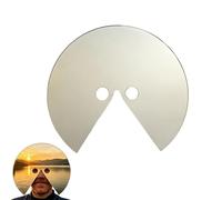 Masque-Miroir - « Ce que je regarde » : Miroir frontal ludique et « anti-selfie », miroirs ronds créatifs à visage divisé, accessoire surréaliste à porter pour la photographie et l'art vidéo (1pc)