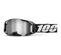 100% Masque cross Armatic – Noir, écran miroir argent – TU