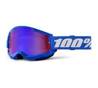 100% Masque Strata 2 – Lentille bleue miroir (Cat.3)