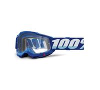 Masque Motocross 100% Percent Accuri 2 Blue - Ecran incolore T1