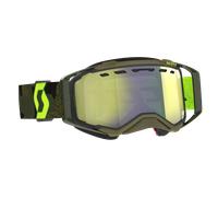 Masque Motoneige Scott Prospect Enhancer Argent Chrome Vert kaki/jaune néon Vert kaki,jaune néon