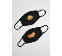 Masque Mr. Tee Burger et Hot Dog 2-Pack noir - UNI