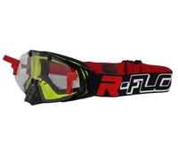 Masque MT4 R-Flow Anti buée et aéré Moto vélo Jet Quad - Full Pack (Jaune Rouge ET Noir)