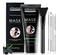 Masque Nettoyant en Profondeur pour Visage,Réduire les points noirs,Masque Purifiant pour Les Pores d'Acné des Têtes Noires Avec Extracteur Kit, 100g