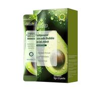 Masque Nettoyant Moussant Pour Le Visage À L'avocat Acide, Masque À L'argile Et À L'essence Nettoyante En Profondeur À Base D'acides Complexes, Riche En Niacinamide, Salicylique Et Centella (1pcs)