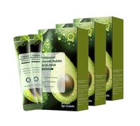 Masque Nettoyant Moussant Pour Le Visage À L'avocat Acide, Masque À L'argile Et À L'essence Nettoyante En Profondeur À Base D'acides Complexes, Riche En Niacinamide, Salicylique Et Centella (3pcs)