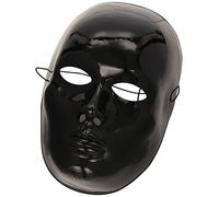 Masque neutre visage noir adulte - Taille Unique