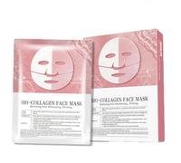 Masque Nifora Bio Collagène, Face Real Deep Mask pour raffermir et hydratation, des masques d'hydrogel coréens de nuit avec de l'acide hyaluronique, améliorer l'élasticité de la peau (5Pcs)