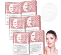 Masque Nifora Bio Collagène, Face Real Deep Mask pour raffermir et hydratation, des masques d'hydrogel coréens de nuit avec de l'acide hyaluronique, améliorer l'élasticité de la peau (15Pcs)