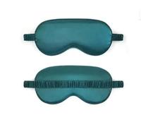 Masque Nuit Masque de sommeil for les yeux avec doublure en imitation soie double face et sangles élastiques for une meilleure respirabilité(Green)