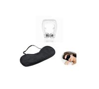 Masque Nuit + Nose Clip Nez Anti-Ronflement Apnée Sommeil Dilatateur Nasal
