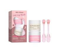 Masque Nuit pour Lèvres & Baume Jour - Duo Fraise-Coco | Kit de Soin Intense 2 x 10 g | Hydratation 24h/24 pour Lèvres Repulpées et Douces