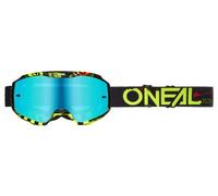 ONeal B-10 Attack, lunettes miroirs Noir/Jaune Néon/Rouge Bleu Réfléchissant Noir/Jaune Néon/Rouge Bleu Réfléchissant