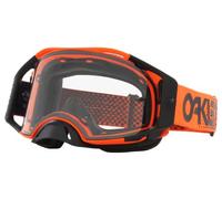 §Masque Cross Oakley Airbrake Moto-Orange avec Écran Transparent§