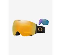 Masque Oakley Flight Deck Pro M Noir Métallique Or avec lentille Prizm Snow 24K Iridium + Prizm Snow Iced Iridium